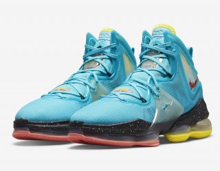 Nike LeBron 19 kids Polarized Blue