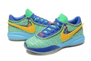 Nike LeBron 20 kids Green Yellow